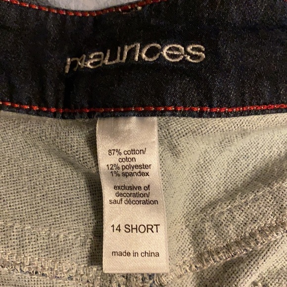 Maurices straight leg size 14 short jeans. - Picture 4 of 8